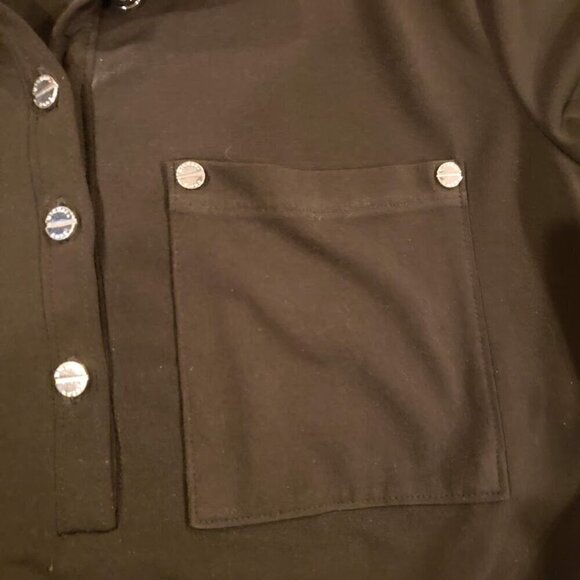 NWOT Michael Kors Black Drawstring Waist Dress Size Small - Picture 8 of 13